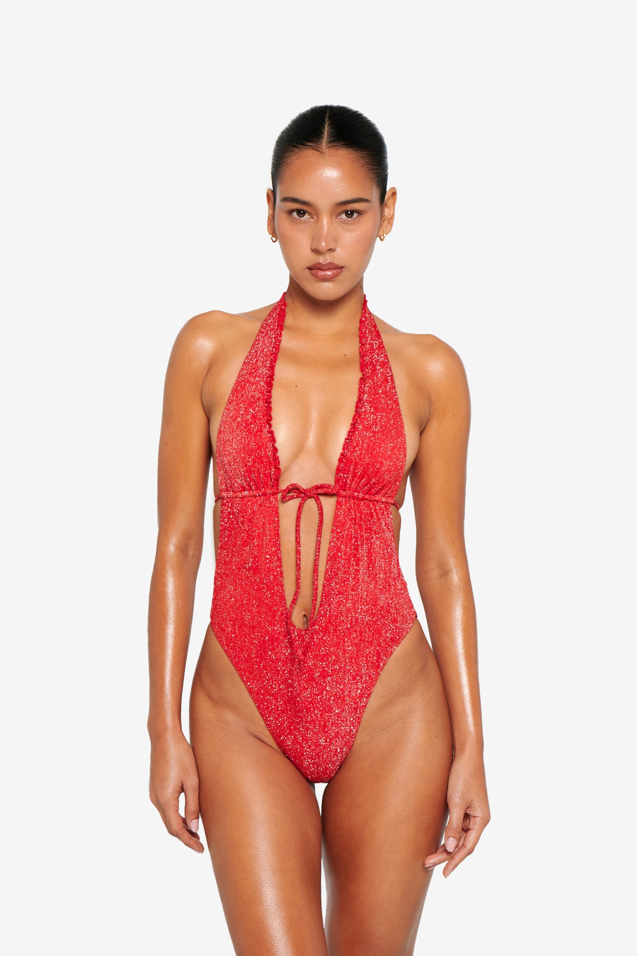 Solara Swimsuit - Blush Glitter