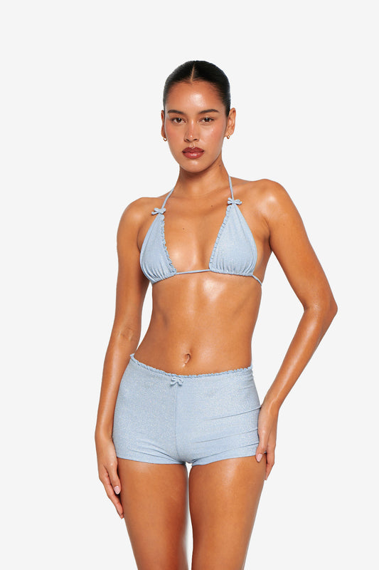 Marina Shorts - Baby blue Glitter