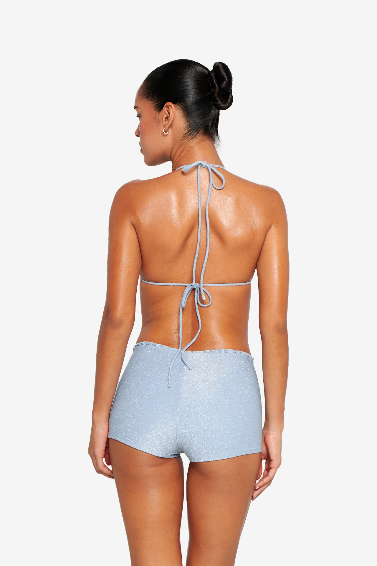 Marina Shorts - Baby blue Glitter