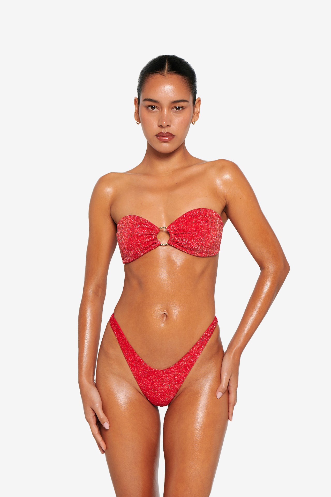 Isla Top - Blush Glitter