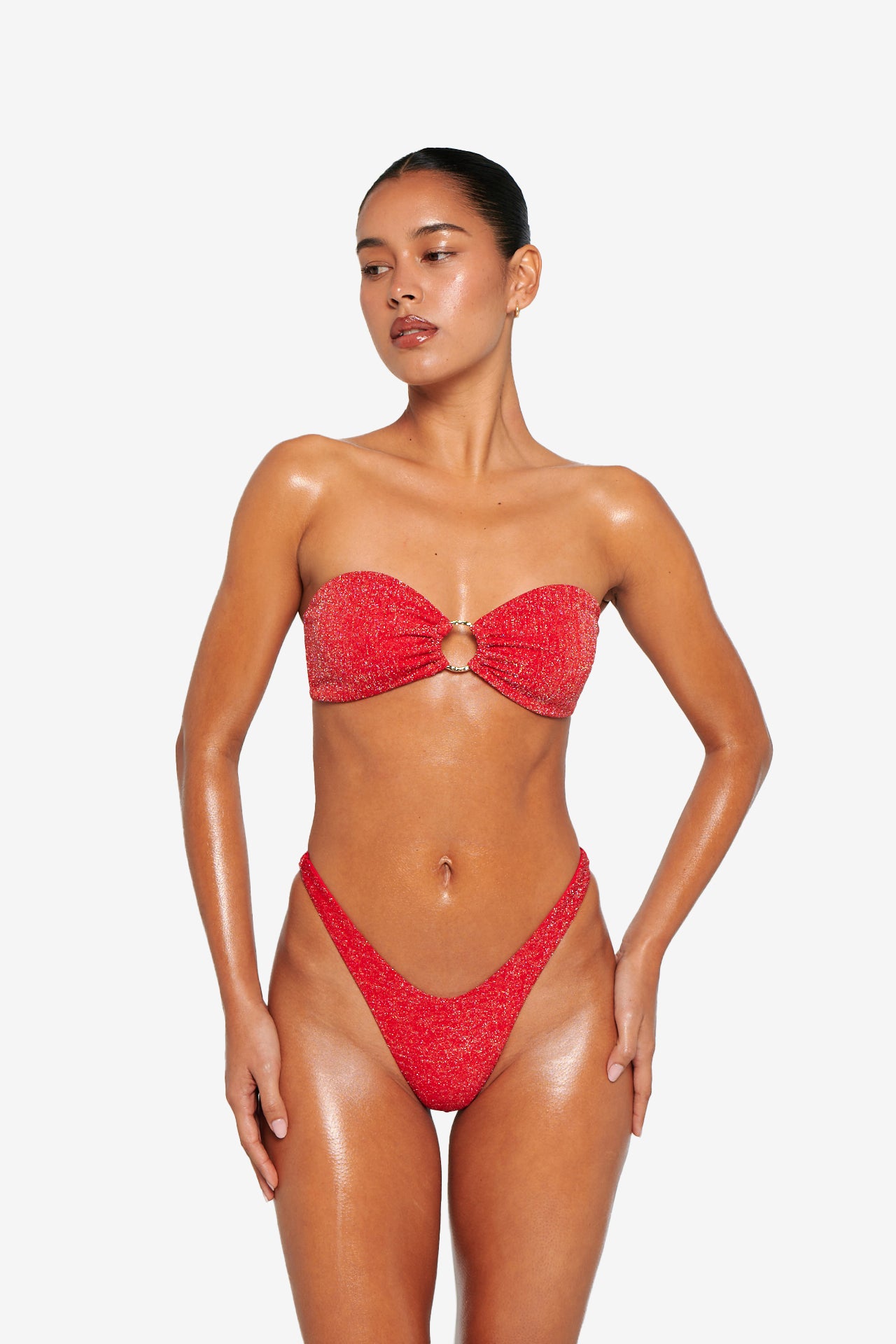 Isla Top - Blush Glitter