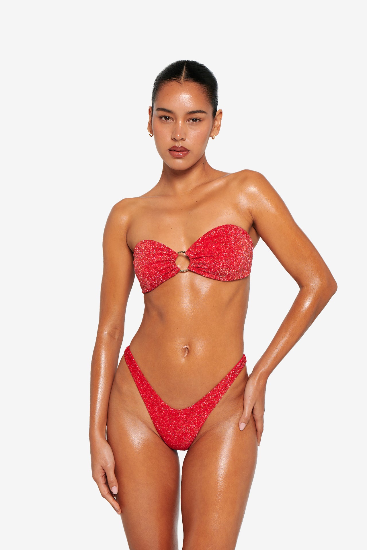 Isla Top - Blush Glitter