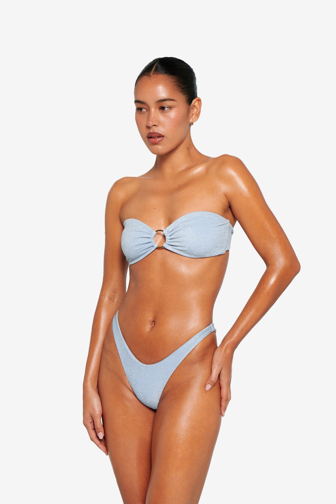 Tula Bottoms - Baby blue Glitter