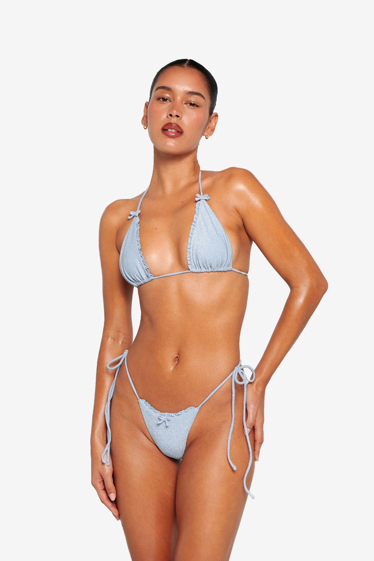 Noor Bottoms - Baby blue Glitter
