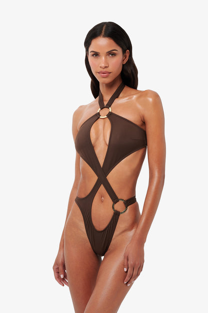 Amalfi Swimsuit - Brown