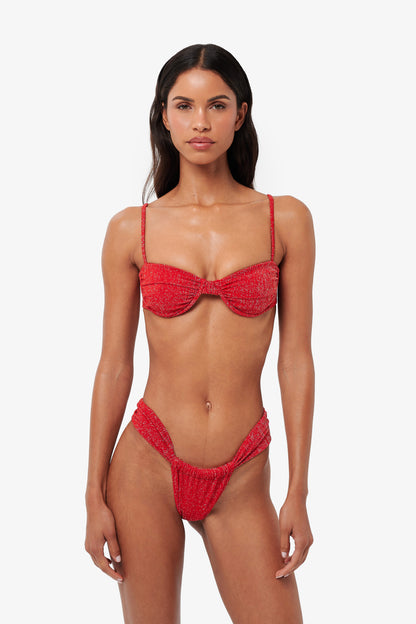 Azra Top - Blush Glitter