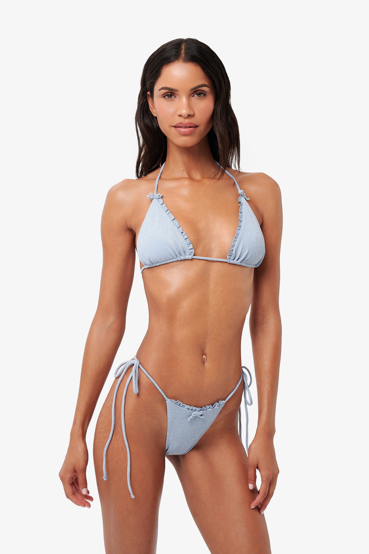 Dune Top - Baby blue Glitter