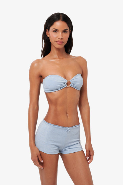 Marina Shorts - Baby blue Glitter
