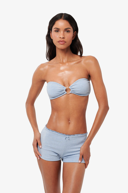 Marina Shorts - Baby blue Glitter