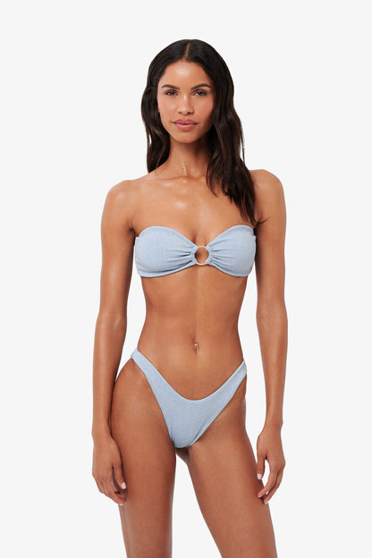 Isla Top - Baby blue Glitter