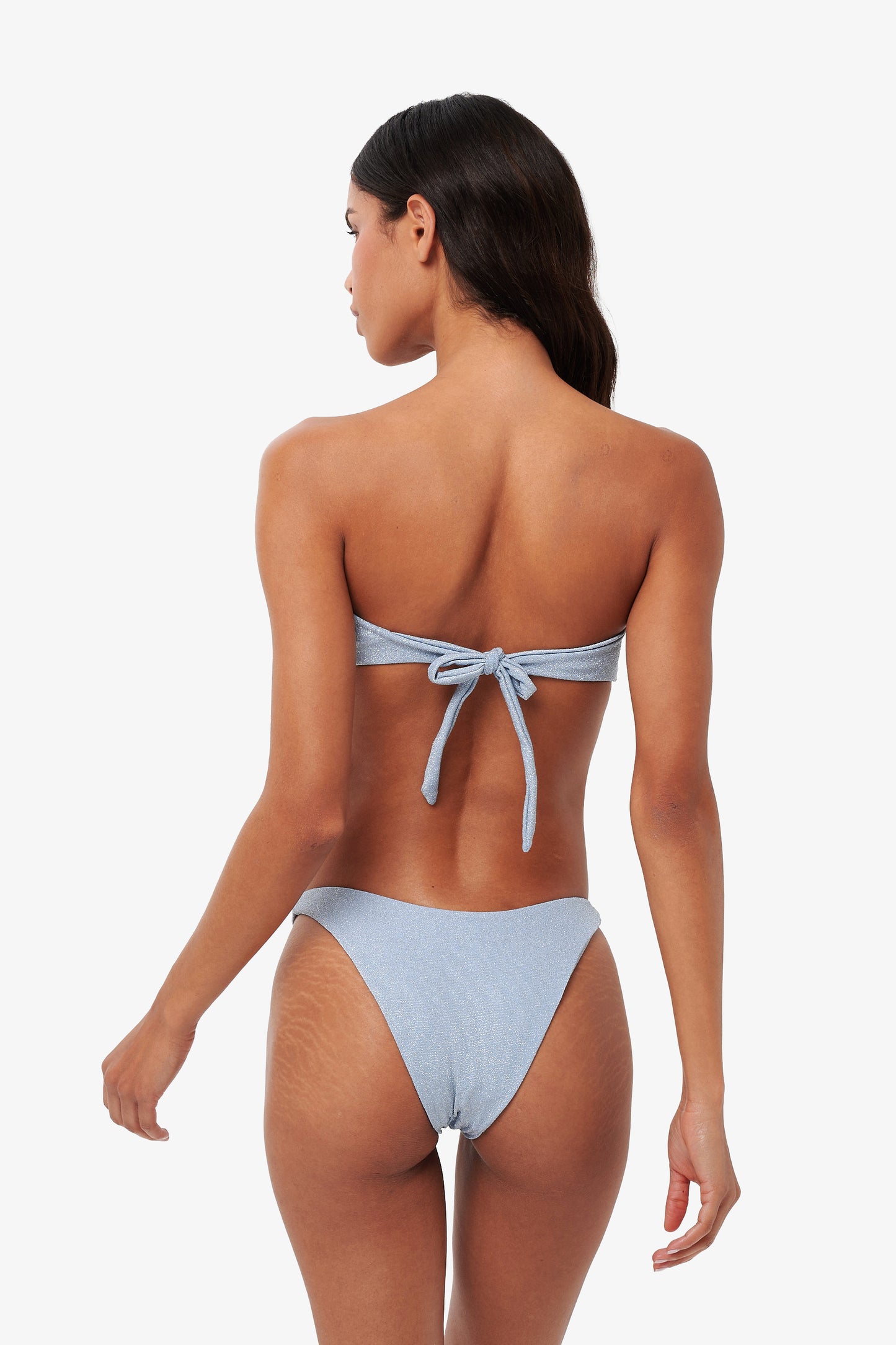 Isla Top - Baby blue Glitter