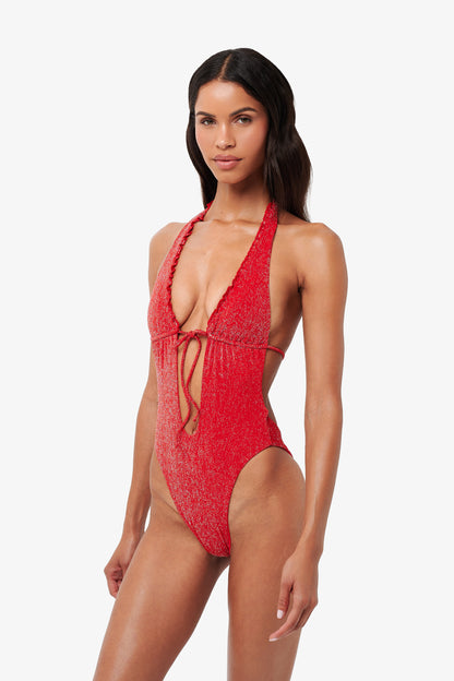Solara Swimsuit - Blush Glitter