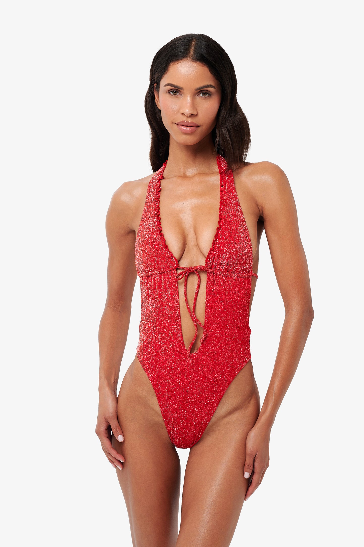 Solara Swimsuit - Blush Glitter