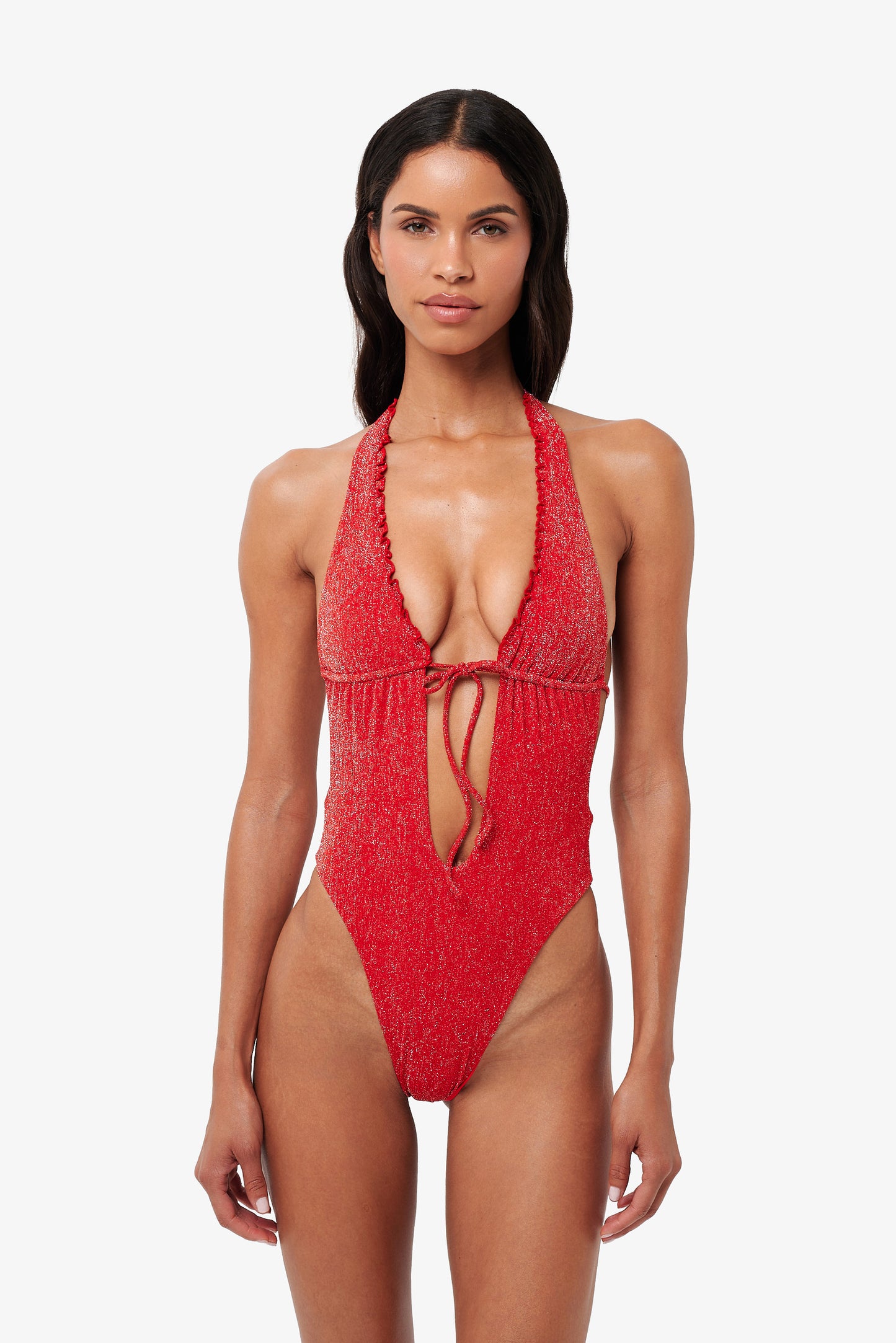 Solara Swimsuit - Blush Glitter