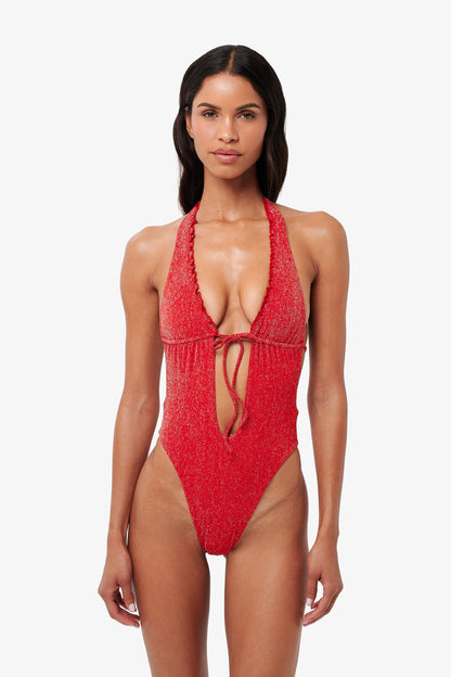 Solara Swimsuit - Blush Glitter