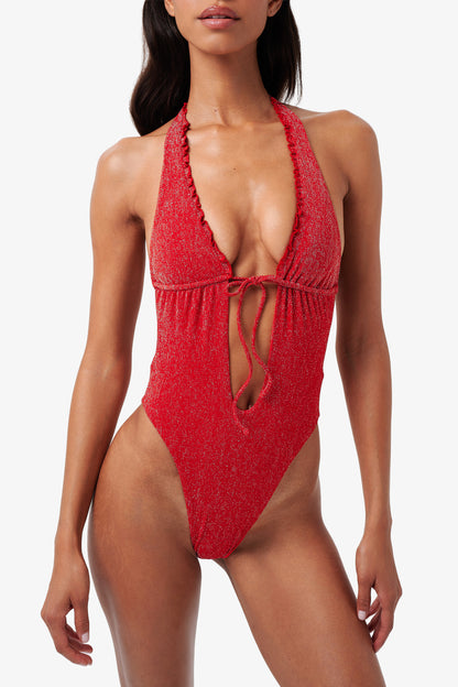 Solara Swimsuit - Blush Glitter