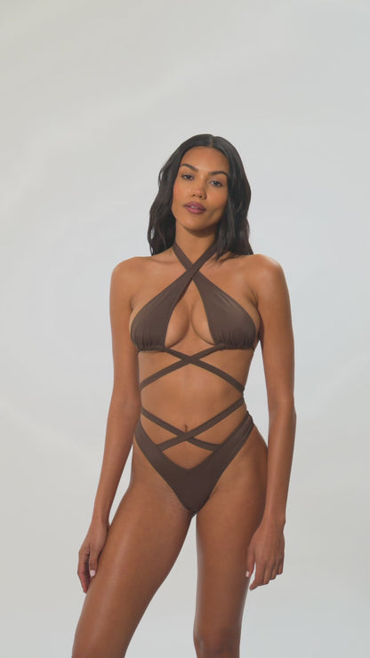 Siena Swimsuit - Brown