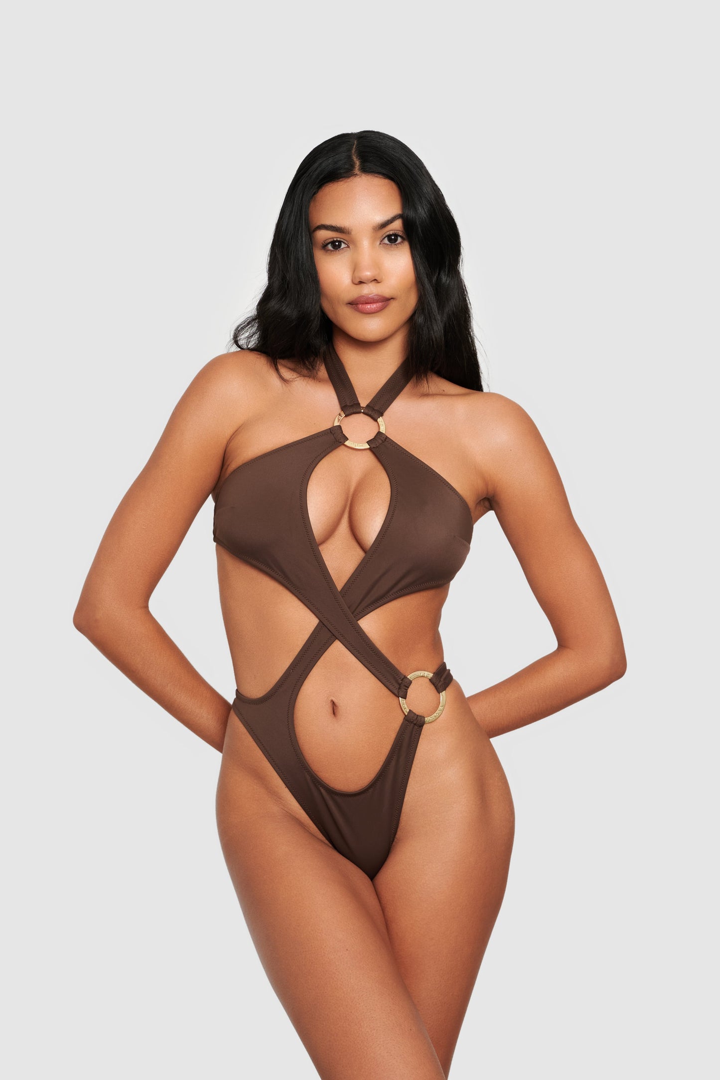 Amalfi Swimsuit - Brown